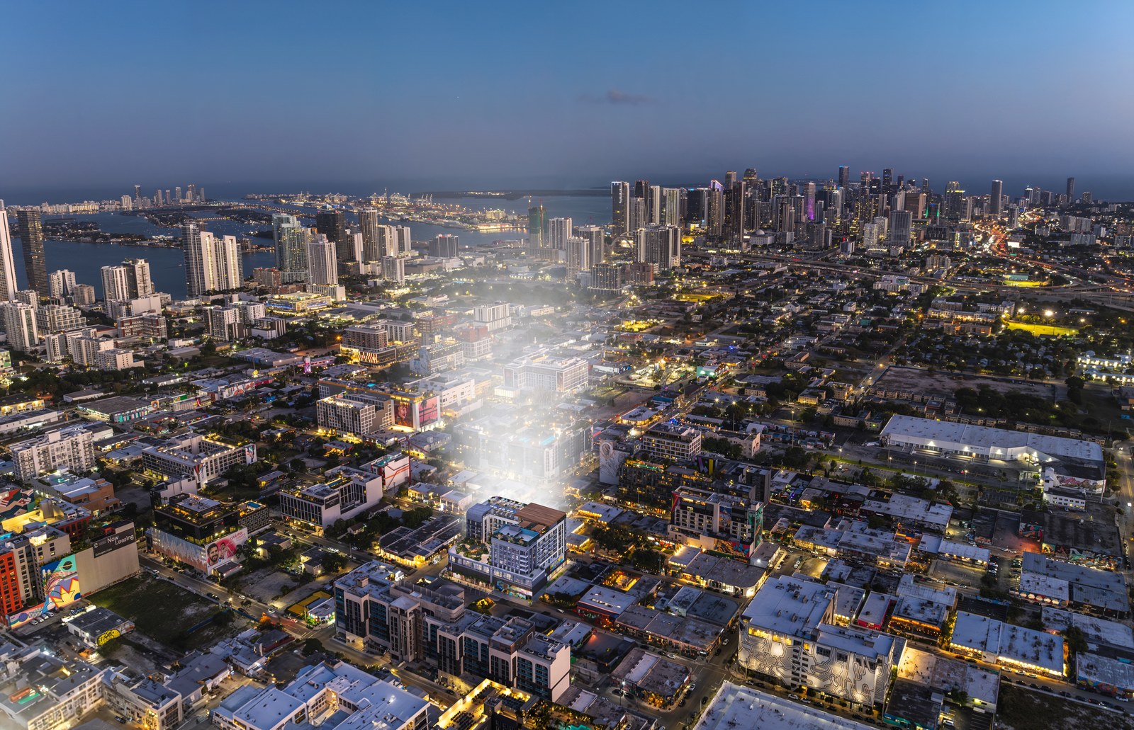 Wynwood 26 location highlighted within the surrounding neighborhood, developer illustration